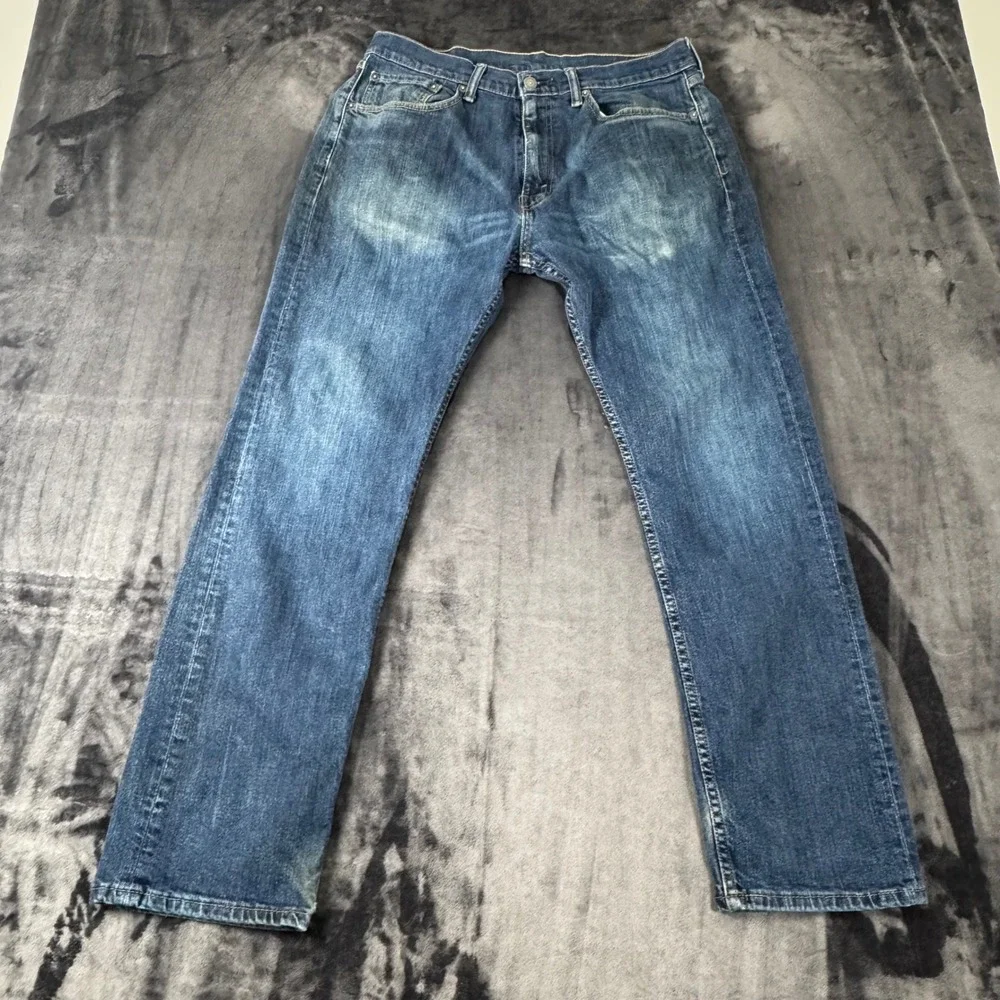 Levi's 505 Regular Fit Jeans Mens 34x32 Blue Straight Leg Denim 00505-1314